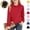Red, variant on Mfakffe Kids Polo Shirts Back To School School Uniform Long Sleeve Shirts Casual Notch Collar(Dark Blue,4-5 Years)