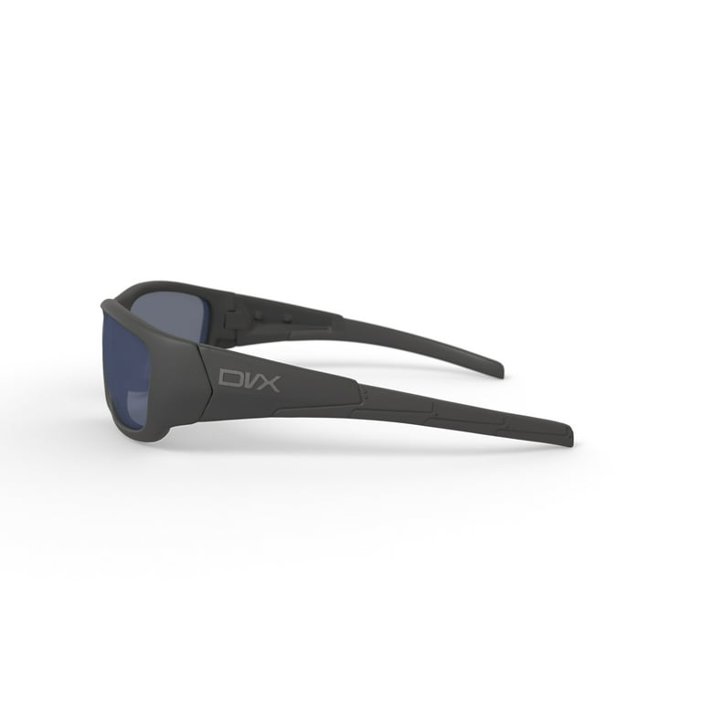 DVX Static Sport Prescription Sunglasses, Grey Lenses/Matte Black