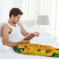 thumbnail image 4 of Cauagu Vibrant Sunflower Painting Mens Pajama Pants Sleep & Lounge Pants,PJ Bottoms with Pockets-Large, 4 of 7