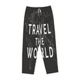 thumbnail image 4 of Xecao Travel The World1 Women's Straight Lounge Pajama Pants: The Epitome of Relaxed Sleepwear, 4 of 9