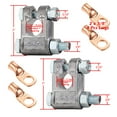 thumbnail image 4 of Ampper Military Spec Battery Terminal Top Post Kit with Cover, 4 Copper Lugs and Heatshrink for Marine Car Boat RV Vehicles and More (Kit), 4 of 9