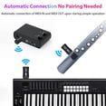 thumbnail image 3 of TFixol Ultra-Low Latency Wireless MIDI Adapter for Keyboards, Guitars, and Wind Controllers with Built-In Mute Function, 2.4GHz Frequency, 10m Range, Rechargeable Battery, 48-Hour Playtime, Compact, 3 of 7