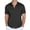 02-black, variant on QDG Mens Polo Shirts Short Sleeve Casual Button Down Shirt for Men Summer Beach Vacation Shirt Green L