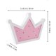thumbnail image 4 of Pink Crown Shape LED Wall Night Light for Home Decor Easy Install Plastic Suitable for Parties 1pc, 4 of 5