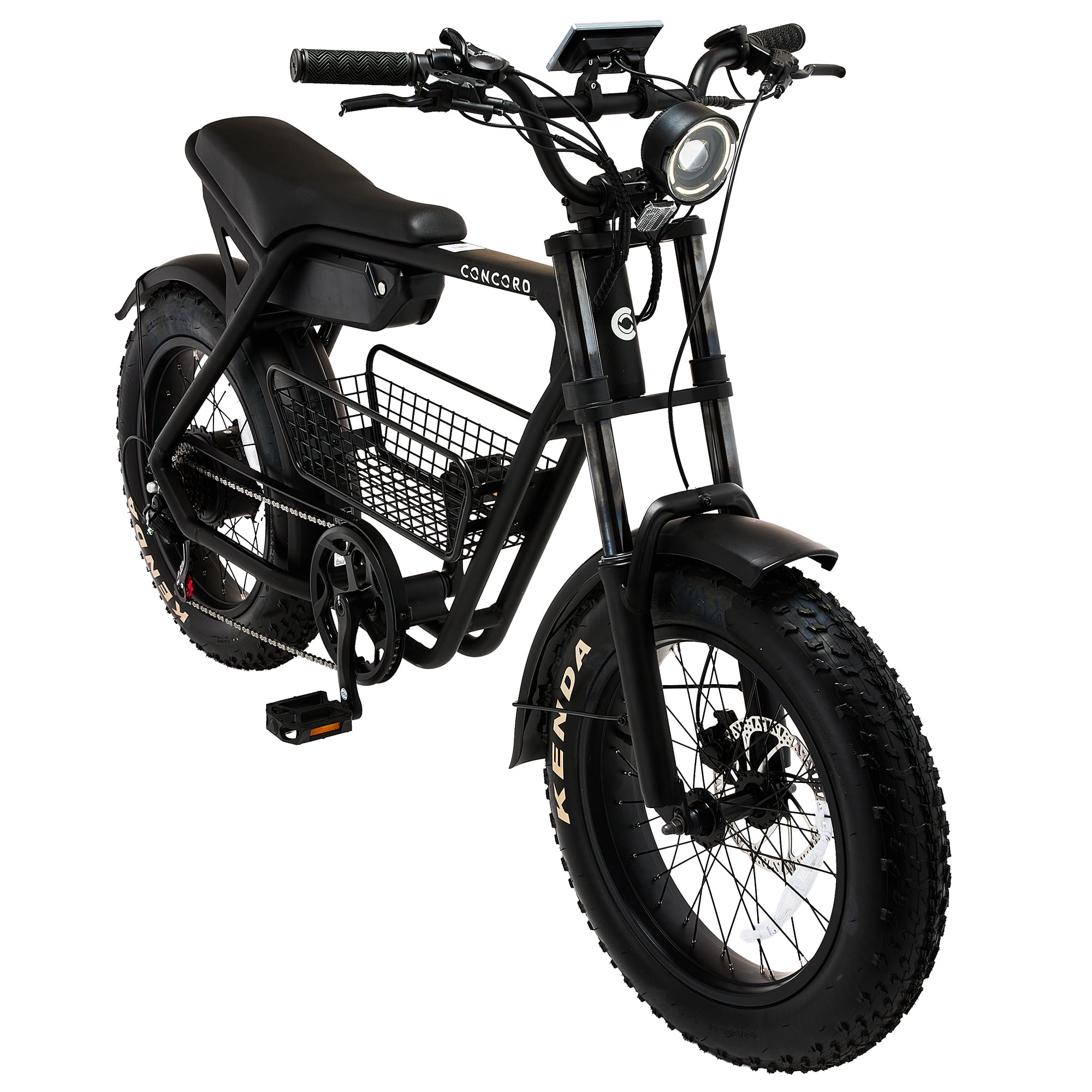 Concord 20" Voltic Electric Moto Bike, 48V, Class 2, Aluminum, Weighs 69 Pounds, Black, Fits Riders 5'2"-6'2", Adult, Unisex, Online Only