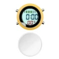 thumbnail image 4 of yuksok Réveil Numérique Horloge Numérique Étanche Radio-Pilotée avec Jaune-Blanc, 4 of 7