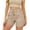 Beige, variant on Sheghy Women's Shorts Casual Women Solid Elastic Waist Drawstring Casual Shorts with Storage Pockets Black S