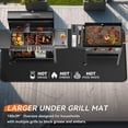 thumbnail image 2 of MetalM - 100x39 inches Extra-Large Under Grill Mats for Outdoor Grill, Double-Sided Fireproof Multi-Grill Protective Mat, Oilproof Waterproof BBQ Fire Pit Fireplace Mat, 2 of 12