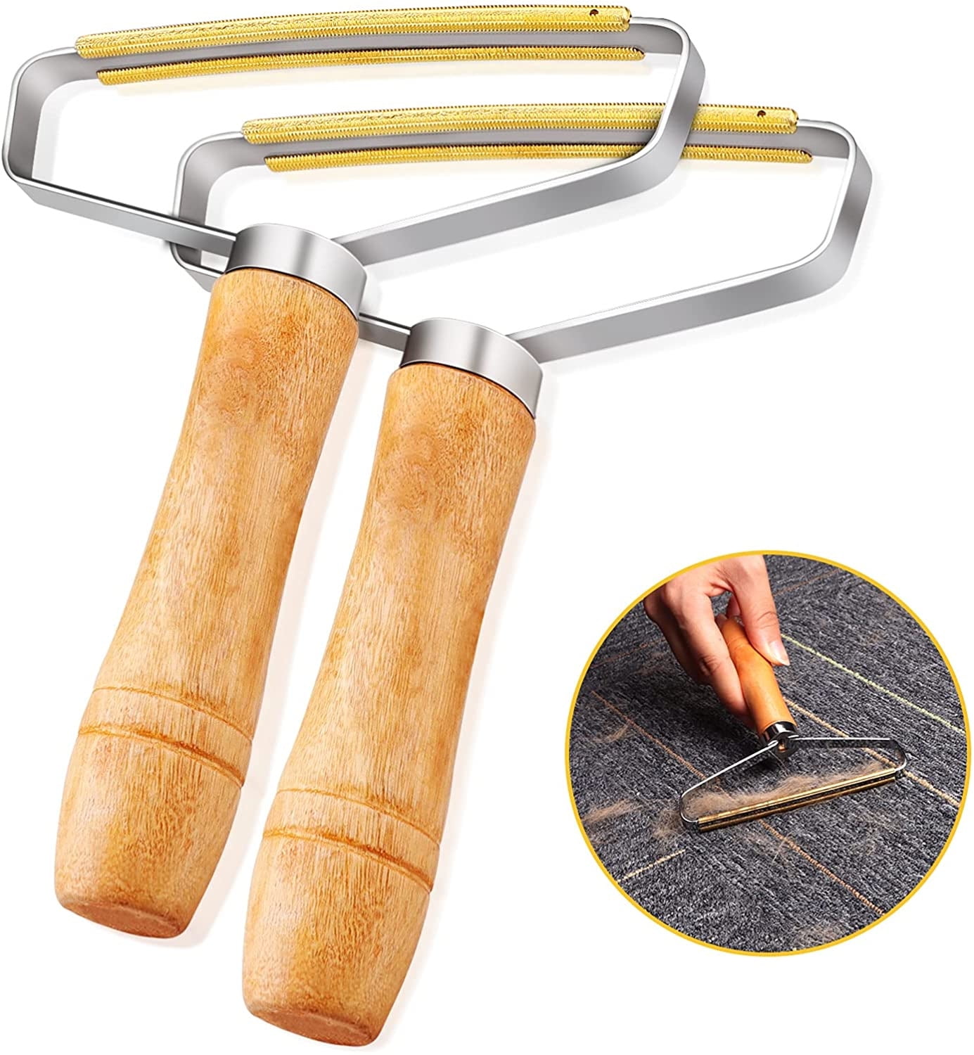 2SET Portable Uproot Lint Cleaner Remover Clothes Fuzz Shaver Manual