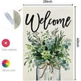 thumbnail image 7 of Spring House Flag 28x40 Inch Double Sided Floral Mason Jar Large Burlap for Outside Welcome Holiday Yard Party Decoration CF870-40, 7 of 7
