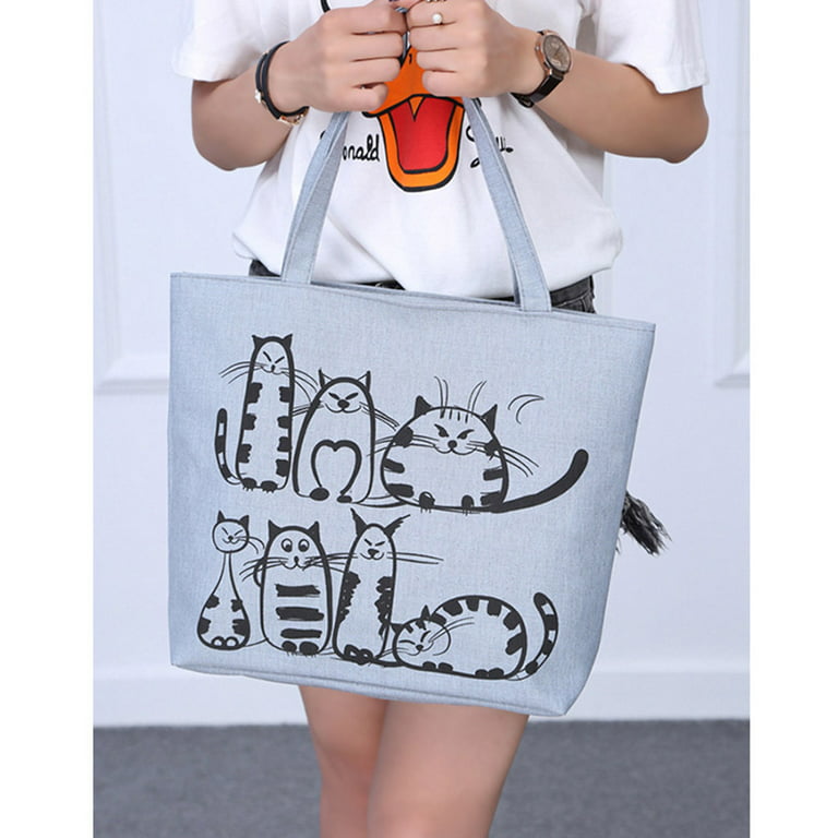 Women's Bag Shoulder Tote Handbag Winter Cute Snowman Print Zipper Purse  Top-handle Zip Bags for Gym, Work, School