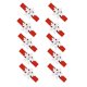 thumbnail image 1 of 10 Uds. De Clips de para Navidad, adornos navideños DIY, decoración de fiesta de año nuevo, Clip de pared de fotos, decoraciones para Kits de decoración para fiestas Pinza roja+flor blanca Matsuzay HA001767-04, 1 of 5