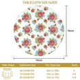 thumbnail image 3 of Pioneer Flower Floral Print Pattern Round Tablecloth 60 X 60 Inch, Wrinkle Resistant Wipeable Table Cloth for Kitchen Dining Picnic Patio Party, 3 of 6