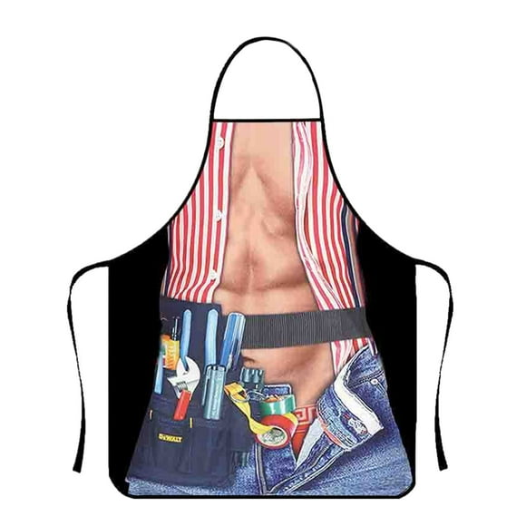 Maytalsory Personalized Sleeveless Apron With Rear Tie Mens Apron YH09