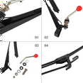 thumbnail image 4 of 2 Set 350X400MM Manual UTV Windshield Wiper 15.7 Inch Wiper Kit for RZR 800 900 Can Am, 4 of 6
