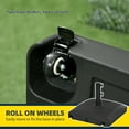thumbnail image 5 of Outsunny Patio Umbrella Base with Wheels, Water or Sand Filled, Black, 5 of 9