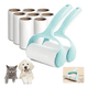 thumbnail image 2 of Kit multifuncional quita pelusa y pelo removedor para mascotas ergonómico Belug Azul blanco, 2 of 5