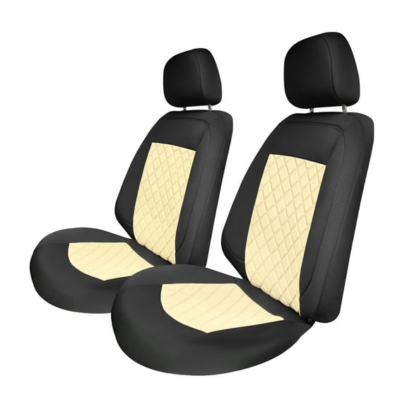 For Chevrolet Equinox 2018-2023 FH Group Neoprene Waterproof Custom Fit Car Seat Covers - Beige Front Set