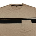 thumbnail image 7 of DPTALR George Men's Casual Short Sleeve T-Shirts,Regular Fit Crewneck,Summer Graphic Tops with Pocket,Khaki,Big and Tall Men M, 7 of 7
