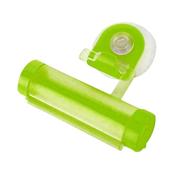 Rolling Toothpaste Dispenser Tube Squeezer Sucker Holder Hanger Gadget Tool Shower Nozzle,Green,Plastic