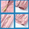 thumbnail image 4 of Vinsonshop Women's Quick Dry Sun Shirt UPF 50+ Lightweight Hoodie Jacket Long Sleeve Sun Protection Cover Up Outdoor Pink 7XL, 4 of 8