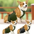 thumbnail image 7 of UOSIA Waterproof Corgi Raincoat - Dog Belly Vest & Chest Protector, Breathable, Anti-Dirty Pet Apparel for Dogs,L,grey, 7 of 7