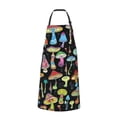 thumbnail image 2 of Lsque Bright Mushrooms Waterproof Apron Chef Aprons for Men Heavy Duty Chemical Work Apron Extra Long Grilling Aprons with Adjustable Bib Apron, 2 of 9