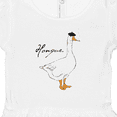 thumbnail image 4 of Inktastic French Goose Says Honque Girls Baby Dress, 4 of 5