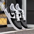 thumbnail image 1 of Air Force 1 Custom Black White Gray Shoes Monochrome Art Essence Mens Size 9, 1 of 6