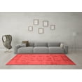 thumbnail image 3 of Ahgly Company Indoor Round Oriental Red Industrial Area Rugs, 8' Round, 3 of 4