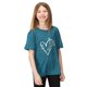 thumbnail image 4 of Regatta - Camiseta Findley Keep Going Corazón de Jaspeada para Niños/Niñas (Gulfstream), 4 of 4