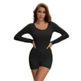 thumbnail image 4 of Unique Bargains Women's Long Sleeve Shapewear Tummy Control M Black, 4 of 6