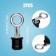 thumbnail image 2 of Paquete de 2 tapones de drenaje, tapón de drenaje de goma con asa a presión, tapón para fregadero con asas de acero inoxidable, 2 of 5