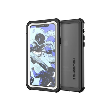 iPhone X Waterproof Case, Ghostek Nautical Series Full Body Shockproof Armor Design | Dustproof Snowproof Dirtproof Underwater Swimming Diving Floating Slim Fit Supports Wireless Charging | White