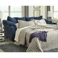 thumbnail image 2 of Bowery Hill Contemporary Fabric Full Sleeper Sofa in Blue Finish, 2 of 5