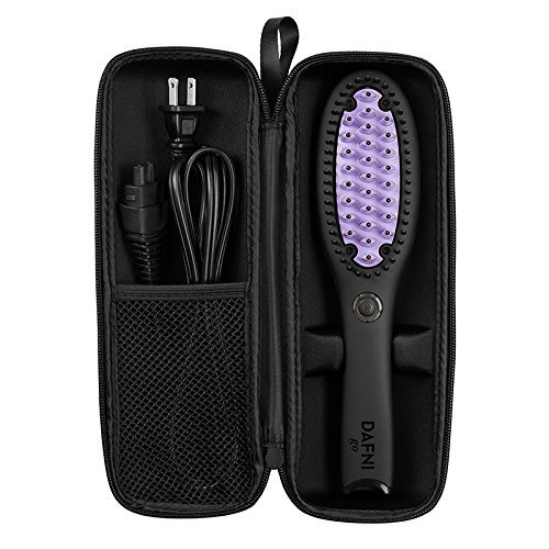 DAFNI go Hair Straightening Ceramic Brush (Purple) - Walmart.com