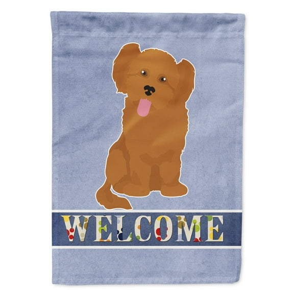 Carolines Treasures CK3797GF Shih Poo 3 Welcome Flag Garden Size  Small multicolor