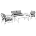 thumbnail image 1 of Crosley Kaplan 6 Piece Patio Sofa Set in Gray and White, 1 of 7