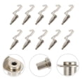 thumbnail image 1 of OULII 10Pcs Wire Rope Hooks for Hanging Pictures Cold Rolled Steel Simple Design Home and Office, 1 of 7