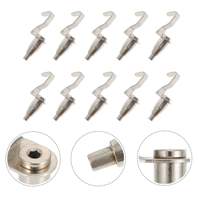 OULII 10Pcs Wire Rope Hooks for Hanging Pictures Cold Rolled Steel Simple Design Home and Office