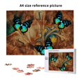 thumbnail image 6 of Sikiie Vintage Butterfly Green Puzzle, Jigsaw Puzzles, Jigsaw Puzzles 1000 Pieces, Custom Jigsaw Puzzle for Adults (29.5×19.7in, Horizontal), 6 of 9