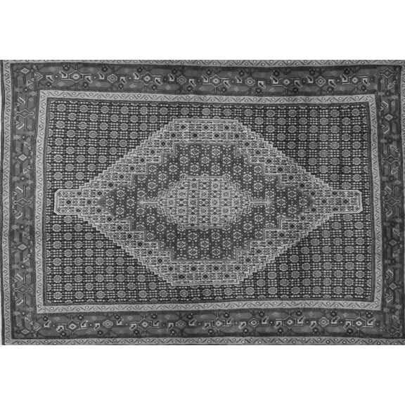 Ahgly Company Indoor Rectangle Persian Gray Traditional Area Rugs, 3' x 5'