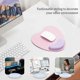 thumbnail image 2 of Mouse pad with wrist rest, Ergonomic mouse pad with support, Gel wrist rest and anti-slip PU base, Mouse pad relieves wrists, heart-shaped mouse pad, 2 of 4