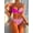 Pink, variant on Spliced Leopard Bikini Set Women Sexy Swimsuit Two-Piece Female Swimwear Backless Bathing Summer Fashion Beach Beachwear