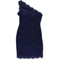 thumbnail image 1 of Vestido ajustado con purpurina para mujer Morgan & Co Azul 11/12, 1 of 1