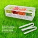 thumbnail image 4 of Servidor De Condimentos Refrigerados Con Hielo, Recipiente De Almacenamiento De Alimentos De Plástico Con Tapa Y Cuadrícula, Espacioso Y Conveniente, 4 of 7