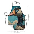 thumbnail image 6 of Bingfone Blue Watercolor Duck for Tie-up Apron, Unisex Waterproof and Stain-Resistant Bib Apron for Kitchen Garden Painting, 6 of 7