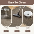 thumbnail image 3 of VUNATE Kitchen Rugs 17"x30" Woven Non Slip Kitchen Mat, Absorbent Washable Kitchen Rug with Durable Backing, Soft Low Profile Floor Mat for Kitchen Sink, Entryway, Laundry Room Brown, 3 of 7