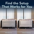 thumbnail image 5 of Foundations Sleep 'N Store Baby Play Yard, Foldable with Bassinet & Mattress, Mod Plaid Gray, 5 of 5