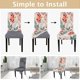 thumbnail image 4 of Fundas para Sillas de Comedor SearchI con Diseño Floral Juego de 4, 4 of 7